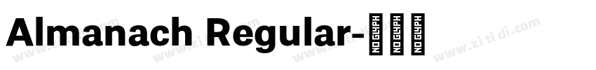 Almanach Regular字体转换